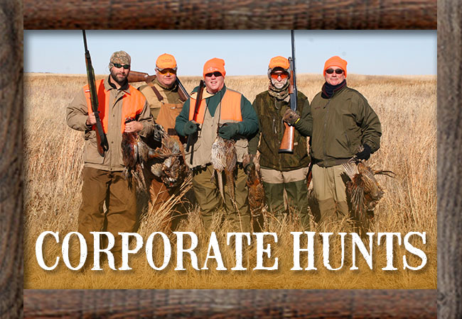 Corporate Pheasant Hunts with Eagle Pass Lodge
